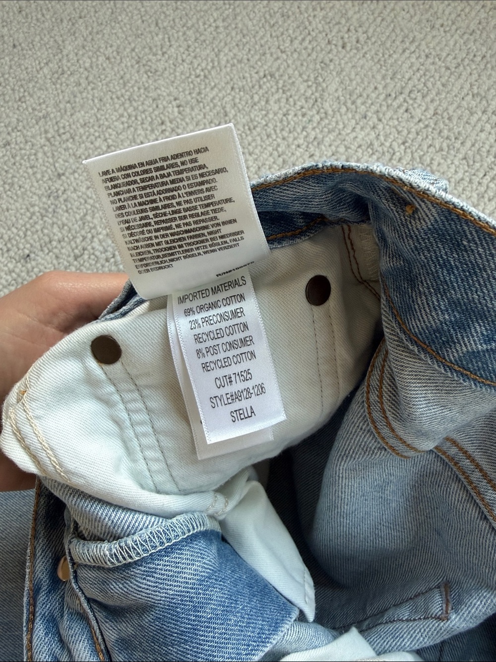 Agolde Stella High-Rise Denim Shorts - Agreement - size 27 - Picture 4 of 5